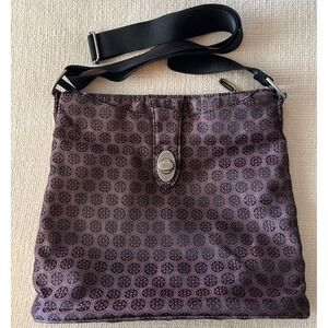 Baggallini‎ Crossbody Travel Bag Red Black Daisy Jacquard Collection